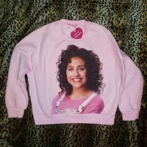 CHER'S NEW PROJECT CLUELESS PINK L CREWNECK SWEATSHIRT DOLLS KILL